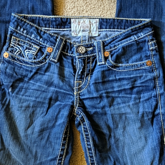 Big Star Nico Light Distressed Straight Leg Jeans - Picture 5 of 13